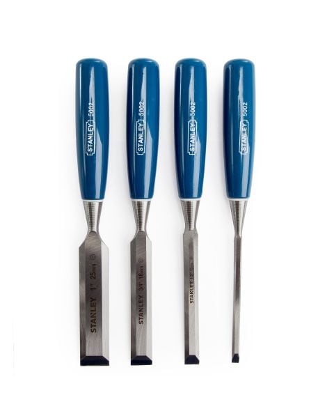 Stanley 5002 Bevel Edge Chisel Set 4 Piece