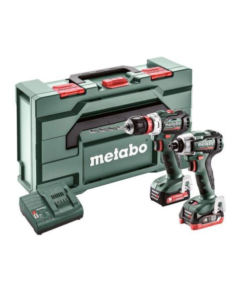 Metabo PowerMaxx Combo Set 2.7.4 12V Combi Drill & Impact Driver With 1x 2.0Ah & 1x 4.0Ah Battery