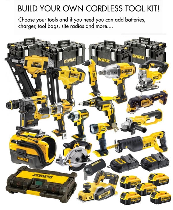 Barry Begå underslæb udendørs Build Your Own DeWALT Power Tool Cordless Kit