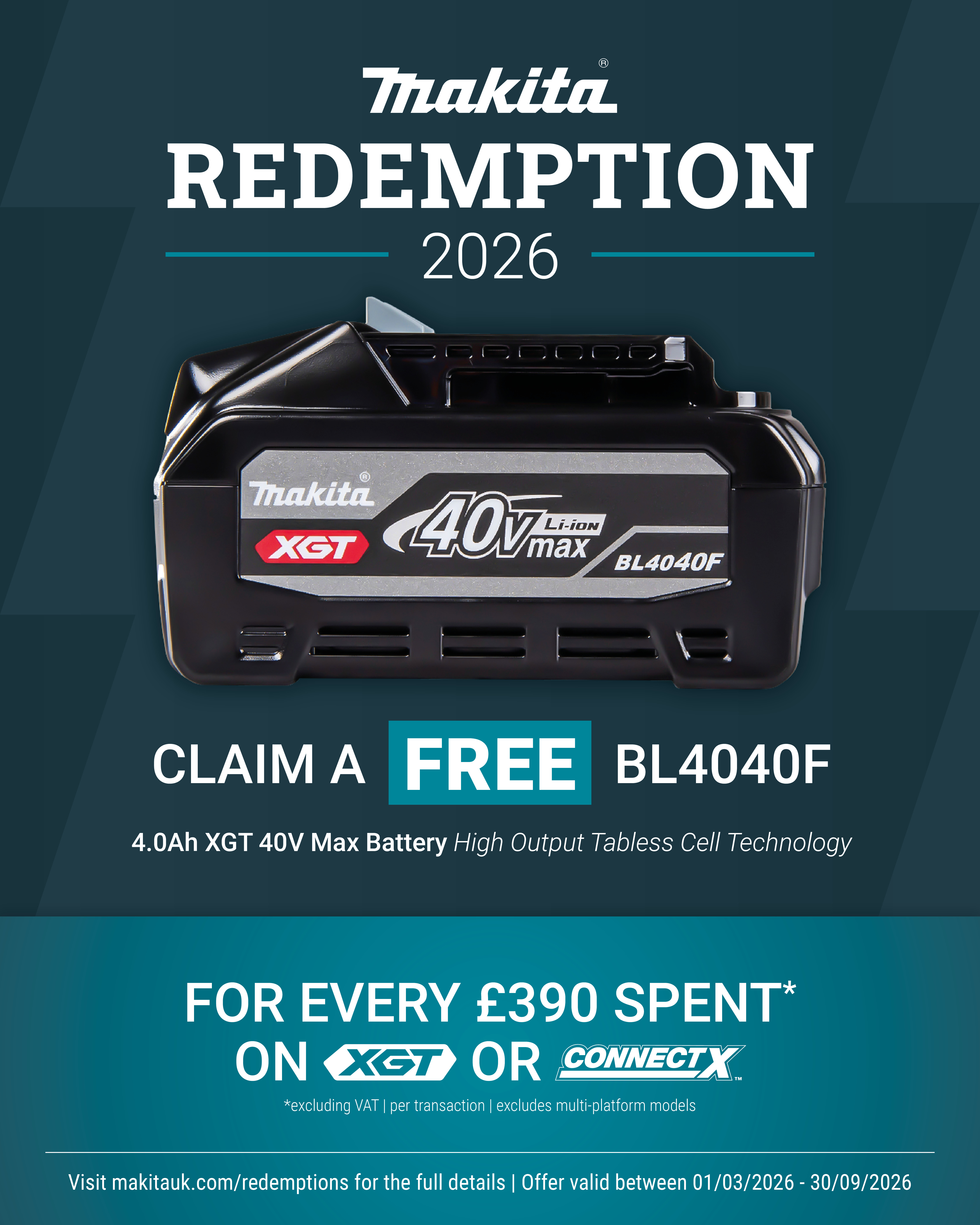 Makita XGT Redemption 2026 Makita XGT Redemption 2026