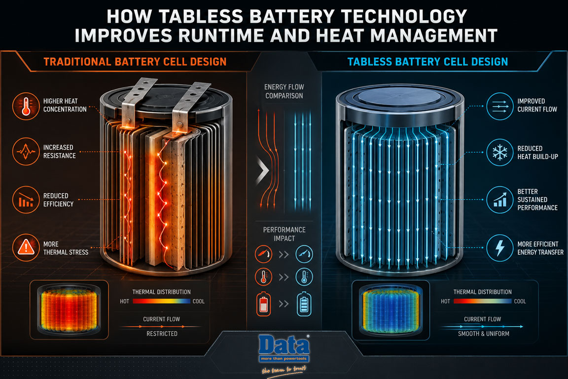 Makita Tabless Batteries and What They Mean for Runtime and Heat Management