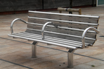 Stainless Steel Bench by Metal Masters Wales Ltd