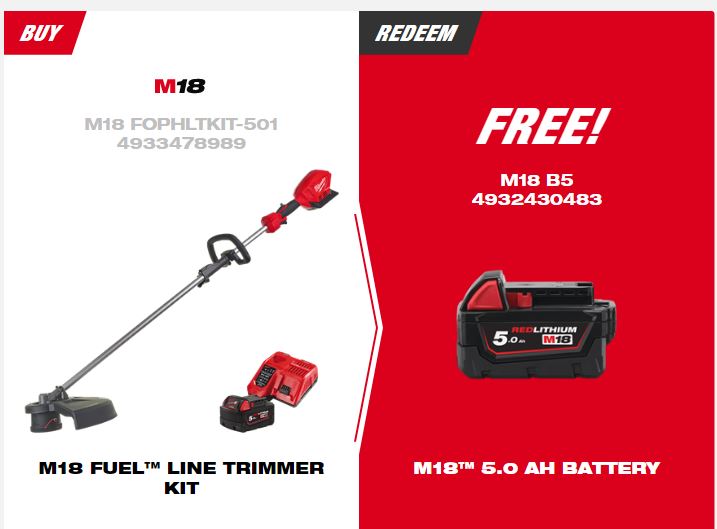 Milwaukee M18FOPHLTKIT501 Fuel Outdoor Power Head With Line Trimmer