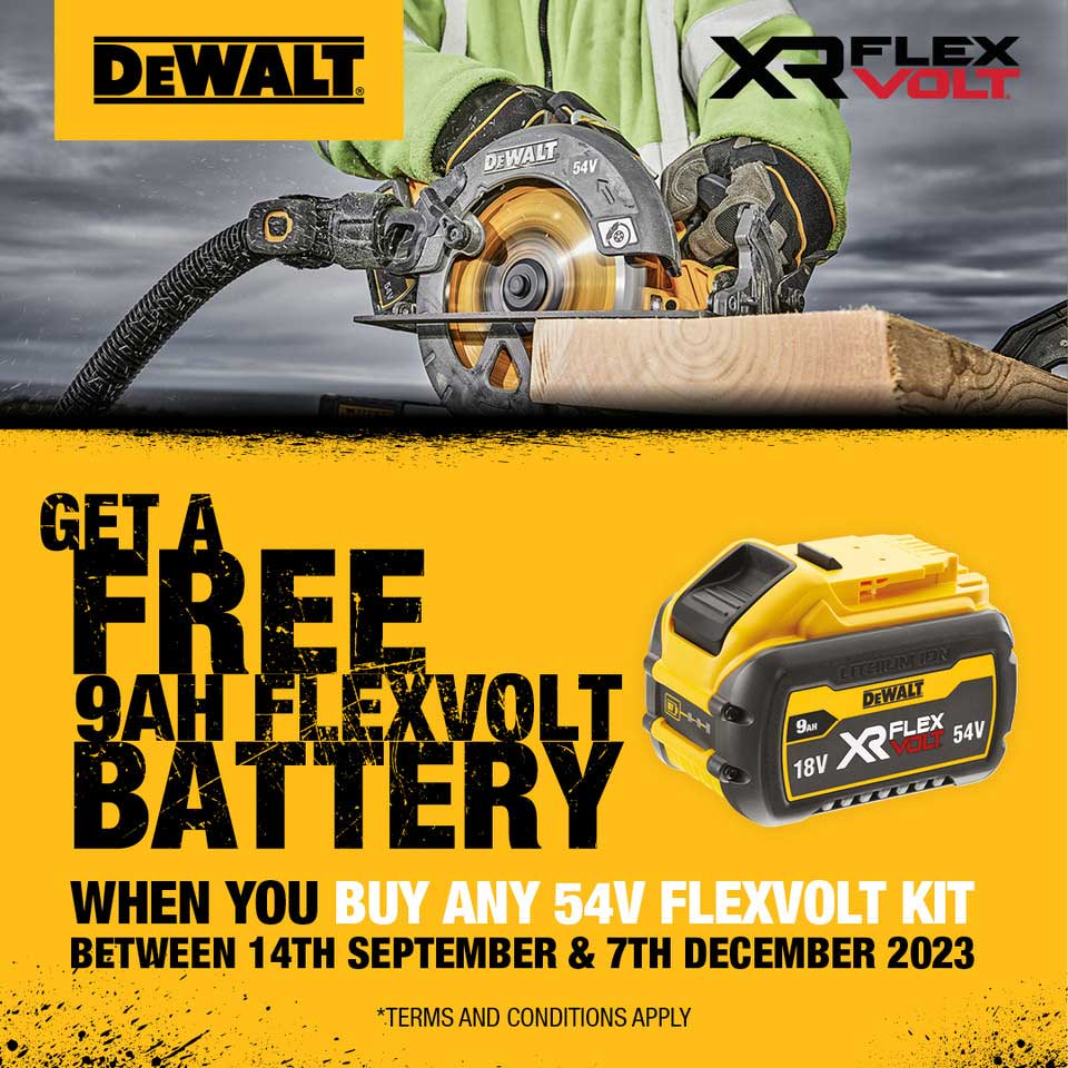 DeWALT FLEXVOLT Battery Redemption 2023